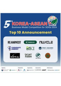 TOP 10 of the 5th KOREA-ASEAN Business Model Competition for SDGs 2024